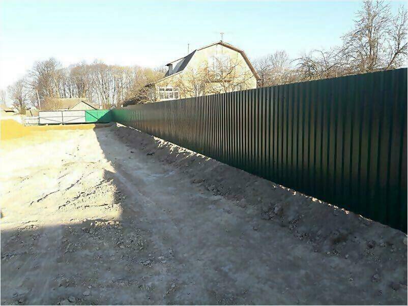 Забор, ворота, калитка из зеленого профлиста 150м фото 4 в Кызыле
