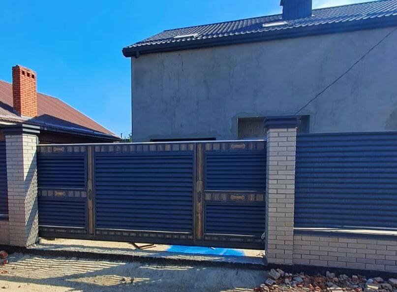 Забор-жалюзи 28м RAL7024/7024 Серый Графит двусторонний МАТТЕ в Кызыле