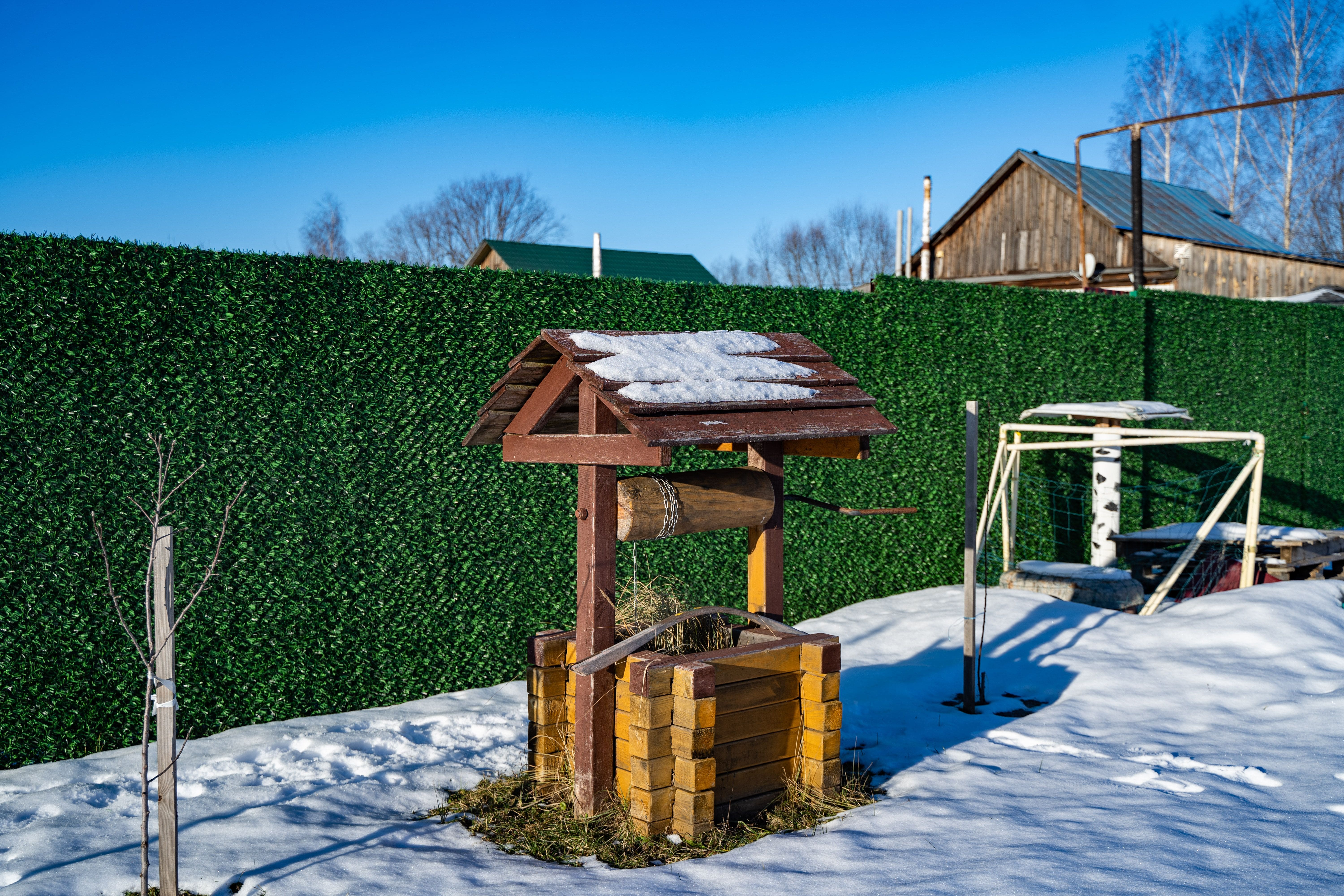 Вечнозеленый забор Grass Fence рулон 2м фото 7 в Кызыле